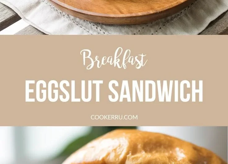 Delicious Eggslut breakfast sandwich with eggs and gourmet toppings