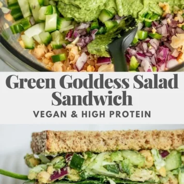 Delicious Green Goddess Sandwich with fresh ingredients and vibrant flavors.