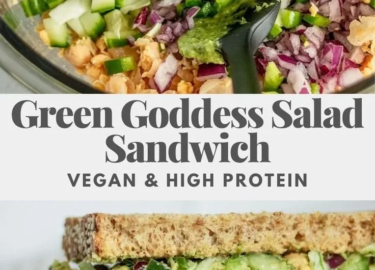 Delicious Green Goddess Sandwich with fresh ingredients and vibrant flavors.