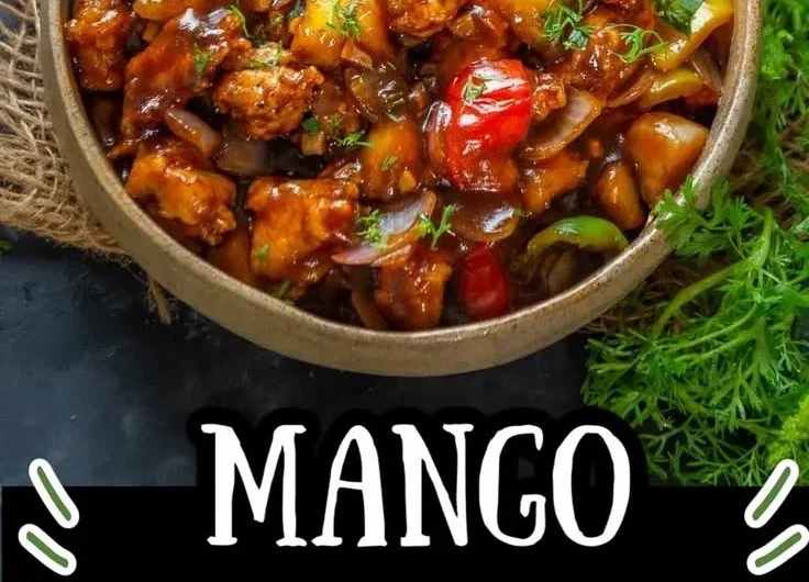 Delicious Asian Mango Chicken with vibrant colors and flavors
