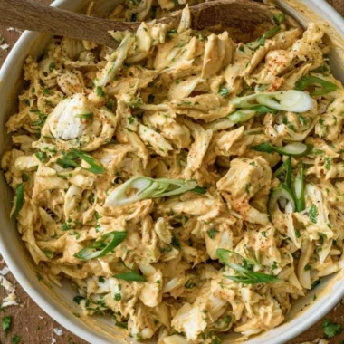 Chesapeake crab salad served in a bowl with fresh ingredients