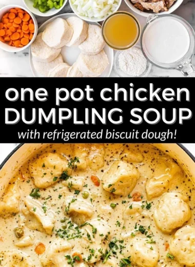 Delicious Chicken Dumpling Soup served in a bowl with fresh herbs and vegetables.