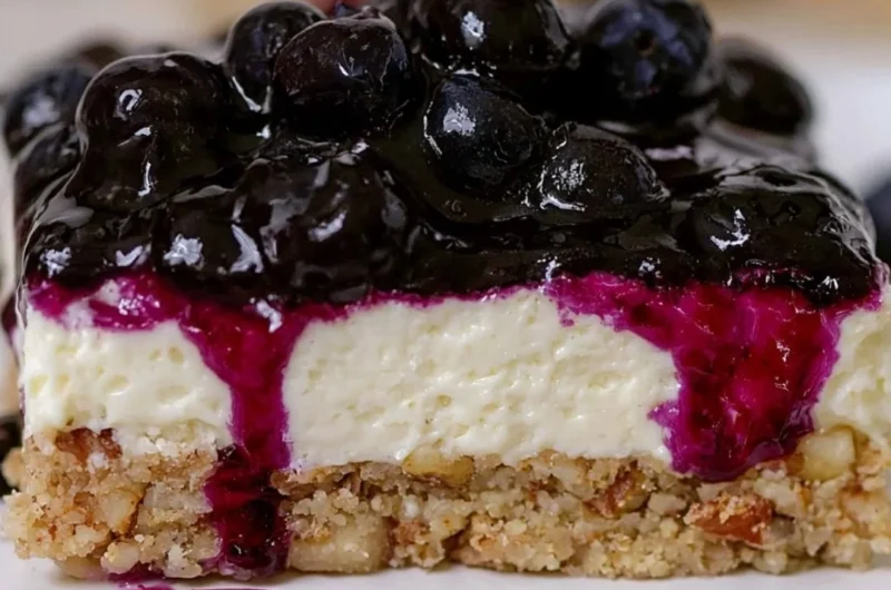 Delicious blueberry desserts including squares and jamboree for fall.