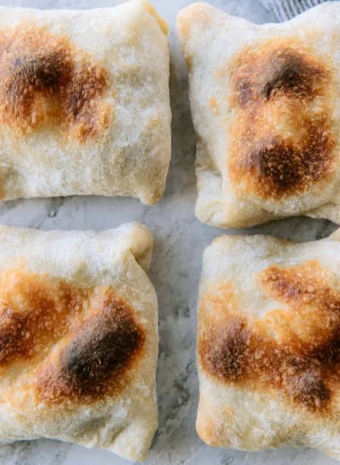 Freshly baked sourdough ciabatta bread with a crusty exterior and airy texture