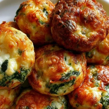 25-minute spinach ricotta bites appetizer on a plate